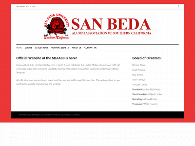 sanbedasocal.com snapshot
