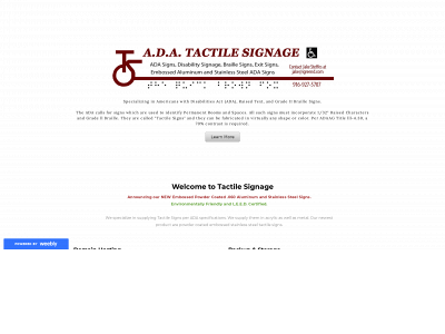 tactilesign.weebly.com snapshot