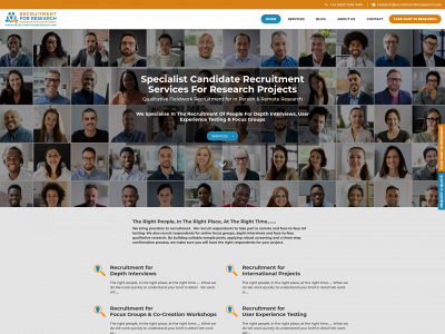 recruitmentforresearch.com snapshot