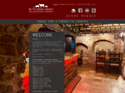 thebutchersarmsclearwell.co.uk snapshot