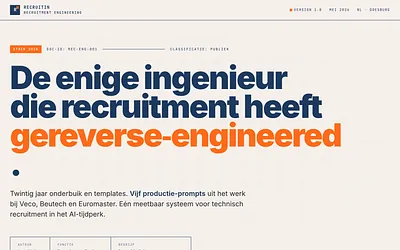recruitmentengineer.nl snapshot