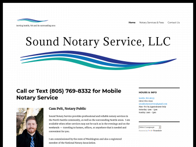 soundnotaryllc.com snapshot