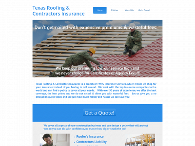 texascontractors-roofersinsurance.com snapshot