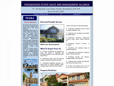 pesma.co.uk snapshot