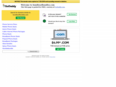 bundlesofbundles.com snapshot