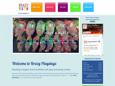 www.krazyplaydays.co.uk snapshot