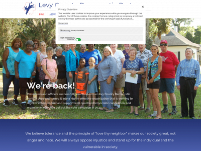 levydemocrats.org snapshot