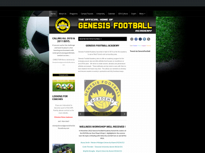 www.genesisfootballacademy.com snapshot