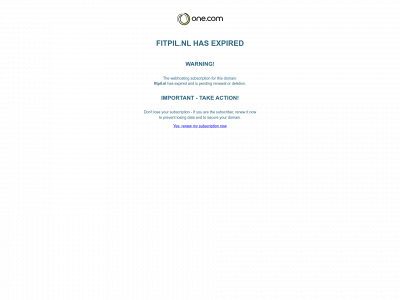 fitpil.nl snapshot
