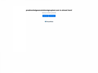 prodmarketgooevolutionsignuptest.com snapshot