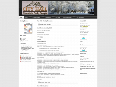 mountainparkgov.com snapshot