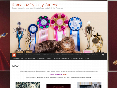 romanovdynastycattery.com snapshot