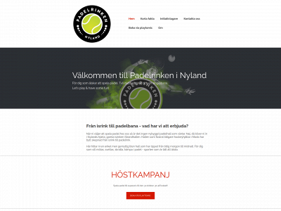 padelrinken.se snapshot