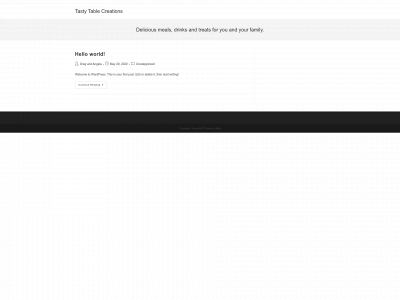 tastytablecreations.com snapshot