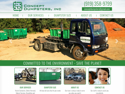 conceptdumpstersinc.com snapshot