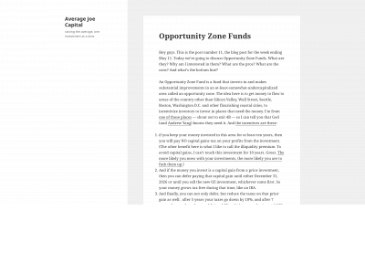 averagejoecapital.com snapshot