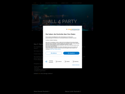 all-4-party.de snapshot