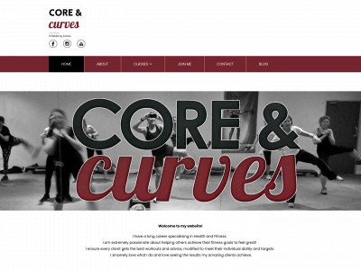 coreandcurves.com snapshot