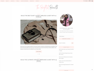thebrightestbrunette.com snapshot