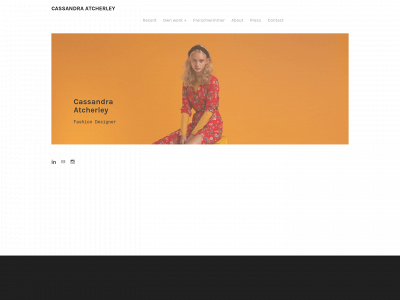 www.cassandraatcherley.com snapshot