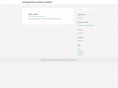 unfragmentedjusticecoalition.org snapshot
