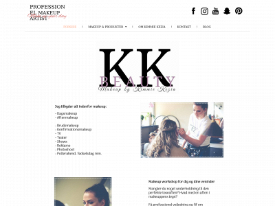 kkbeauty.dk snapshot