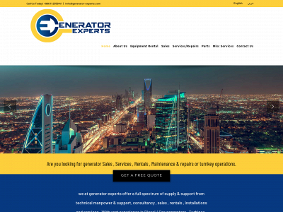 generator-experts.com snapshot