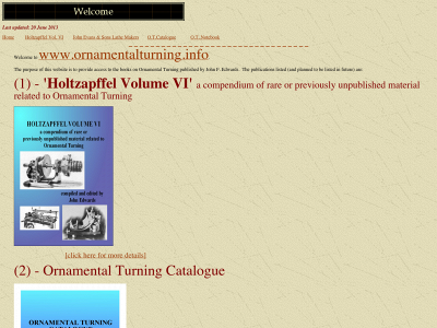 ornamentalturning.info snapshot