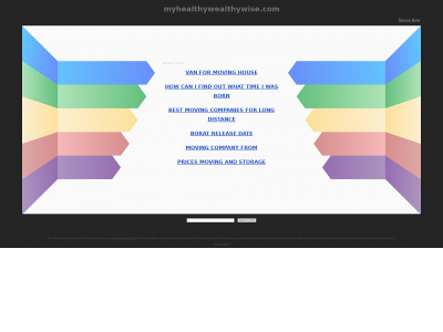 myhealthywealthywise.com snapshot