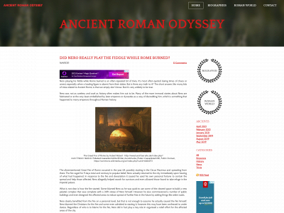 www.ancientromanodyssey.com snapshot