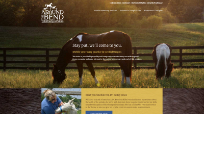 aroundthebendvet.com snapshot