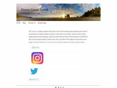 flowercrowntravels.com snapshot