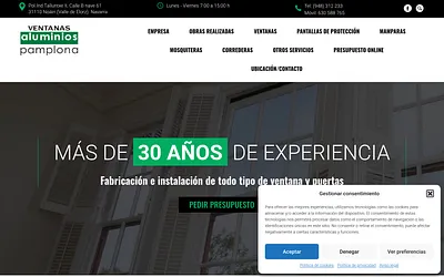 aluminiospamplona.es snapshot