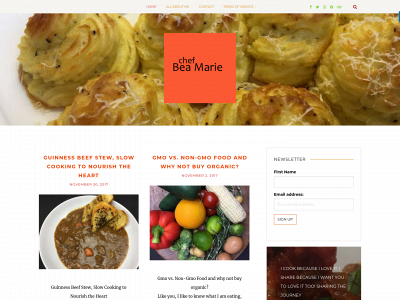 chefbeamarie.net snapshot