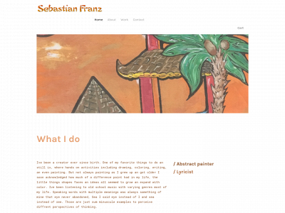 www.sebastianfranzart.com snapshot