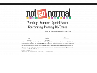 notsonormal.org snapshot