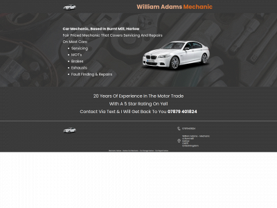 mechanicharlow.co.uk snapshot