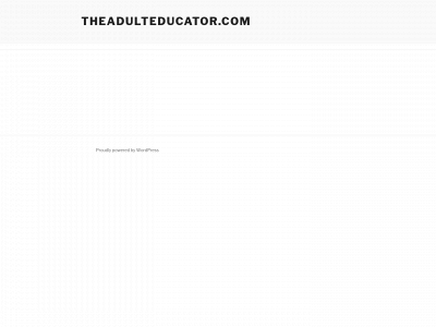 theadulteducator.com snapshot