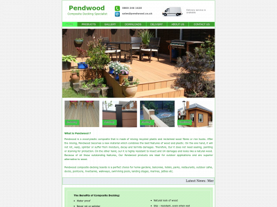 pendwood.co.uk snapshot