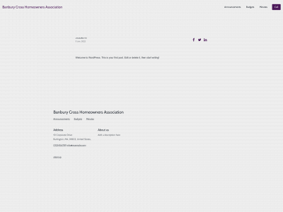 banburycrosshoa.com snapshot