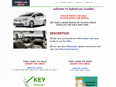 hybridcarlondon.co.uk snapshot