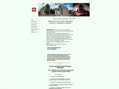 trinitymethodistdereham.org snapshot