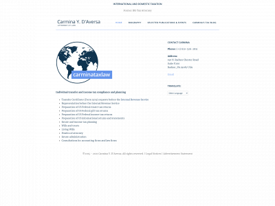 carminataxlaw.com snapshot