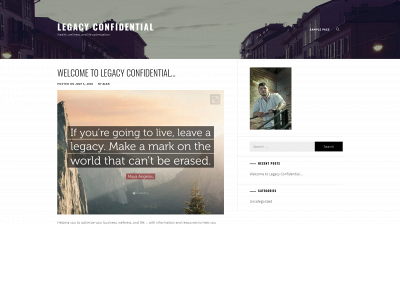 legacyconfidential.com snapshot