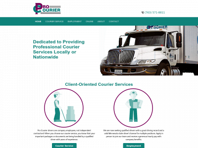 procourierinc.com snapshot