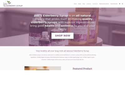 jodiselderberrysyrup.com snapshot