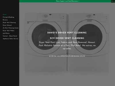 scvdryerventcleaning.com snapshot