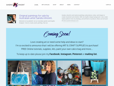 www.sandravincentsart.com snapshot
