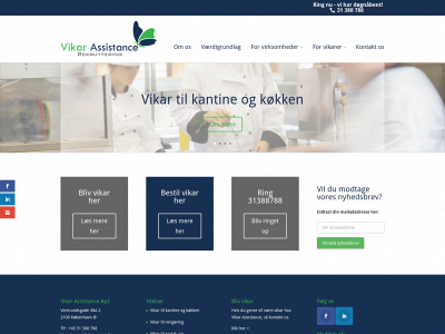 vikar-assistance.dk snapshot
