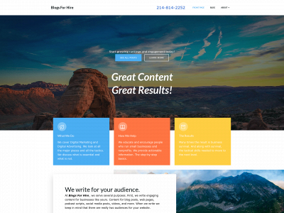 blogsforhire.com snapshot